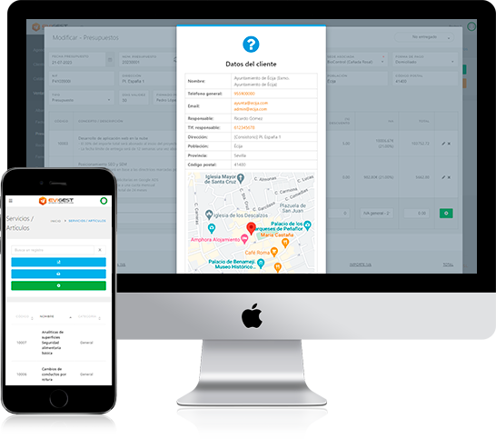 Software de facturación en la nube - Presupuestos EviGest