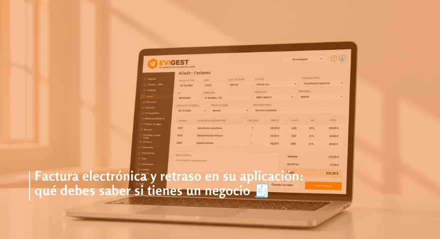 Factura electrónica y retraso en su aplicación